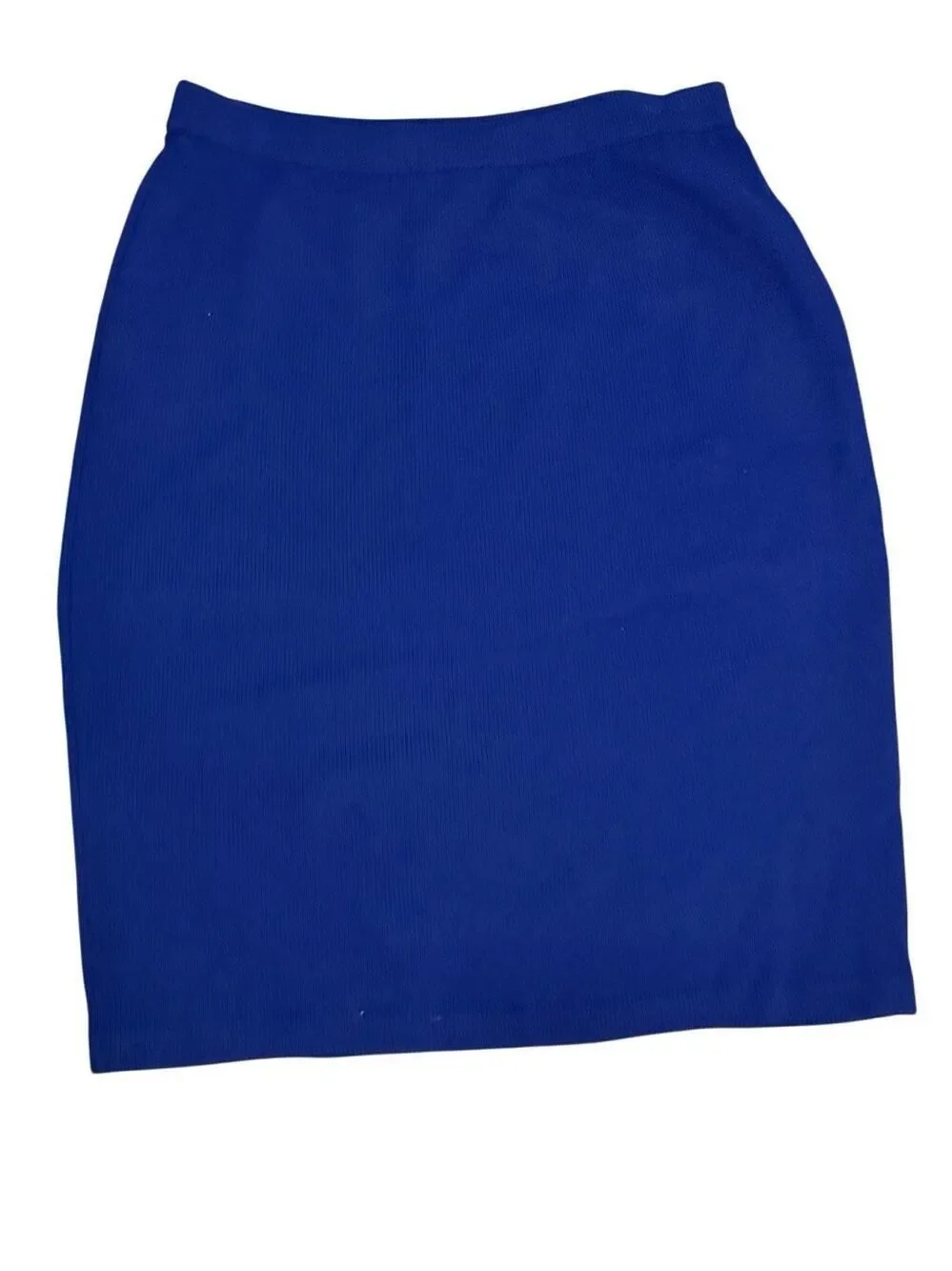 St. John Women's Sleeveless Striped Knit Sweater Skirt Set Blue M Top 12 Skirt